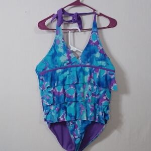 Justice  Swim One Piece - Blue and Purple